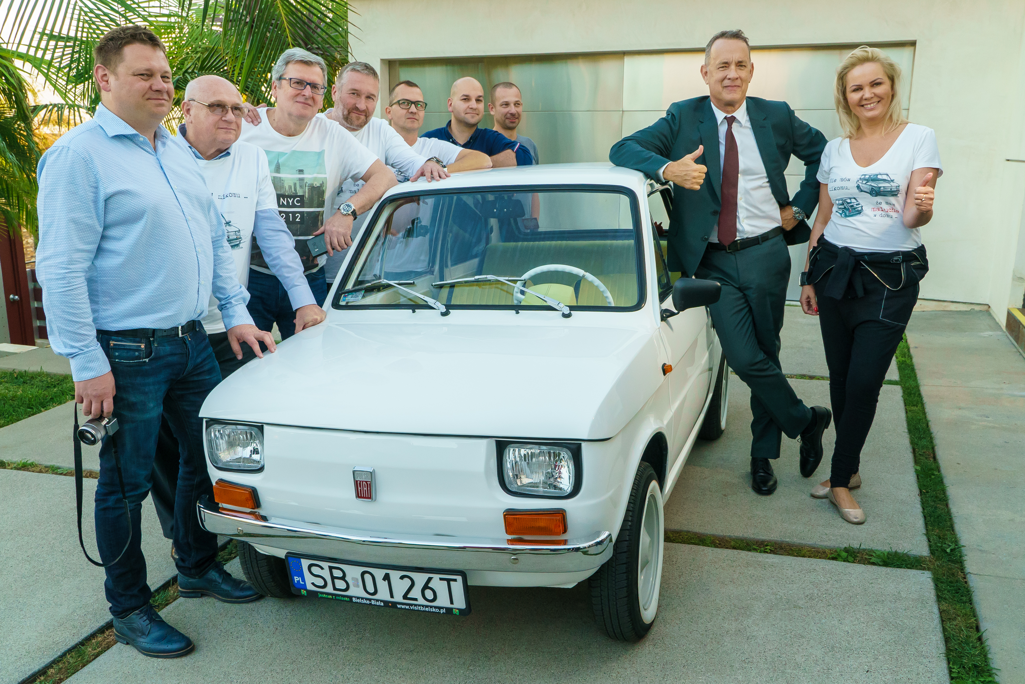 The gift of "Maluch" (Fiat 126p) Rafał Sonik